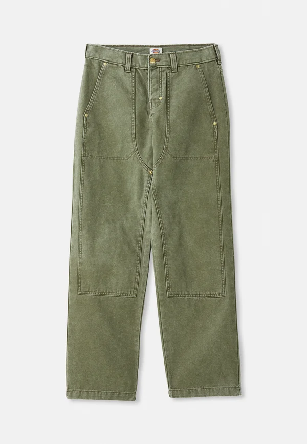 TRUCKER DOUBLE KNEE - Stoffhose - miltary green