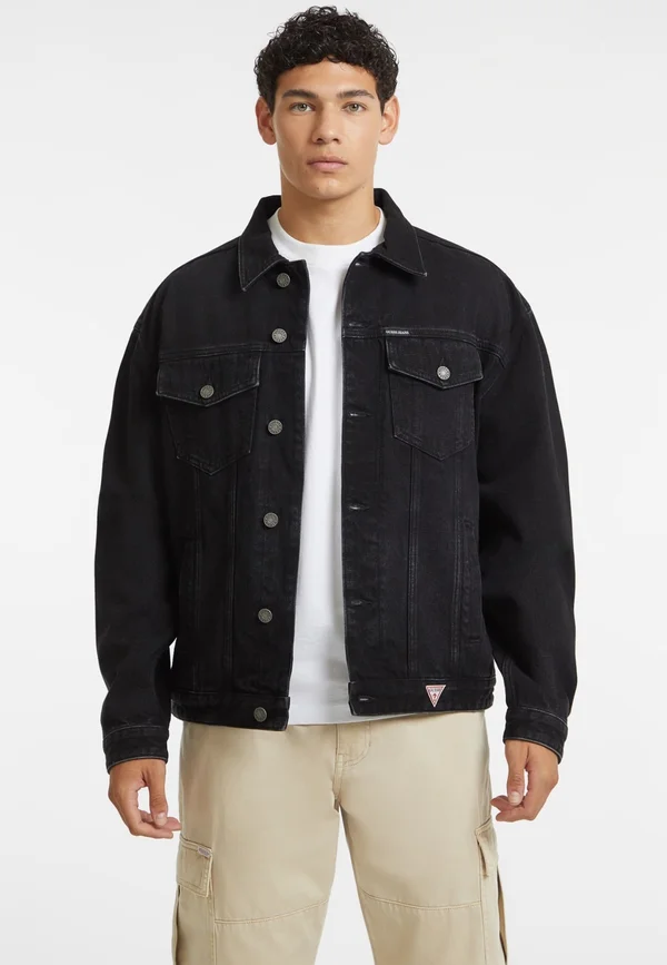 TRUCKER- OVERSIZED - Jeansjacke - schwarz