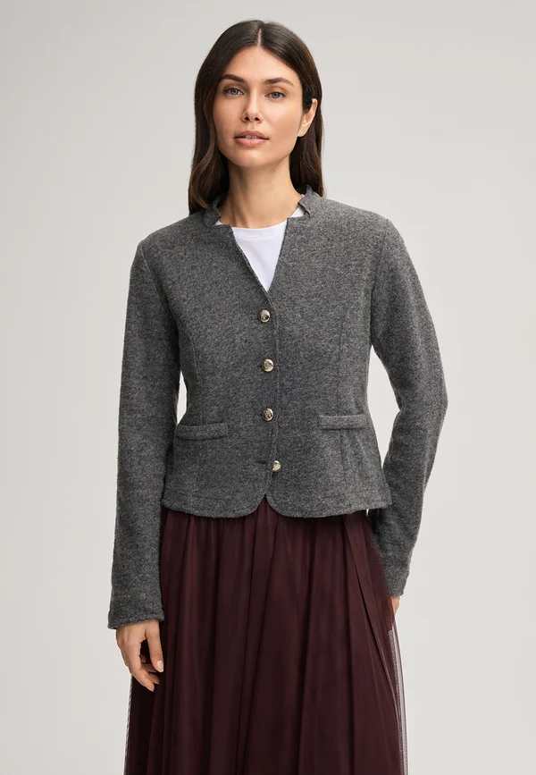 TRUDI - Strickjacke - anthrazit