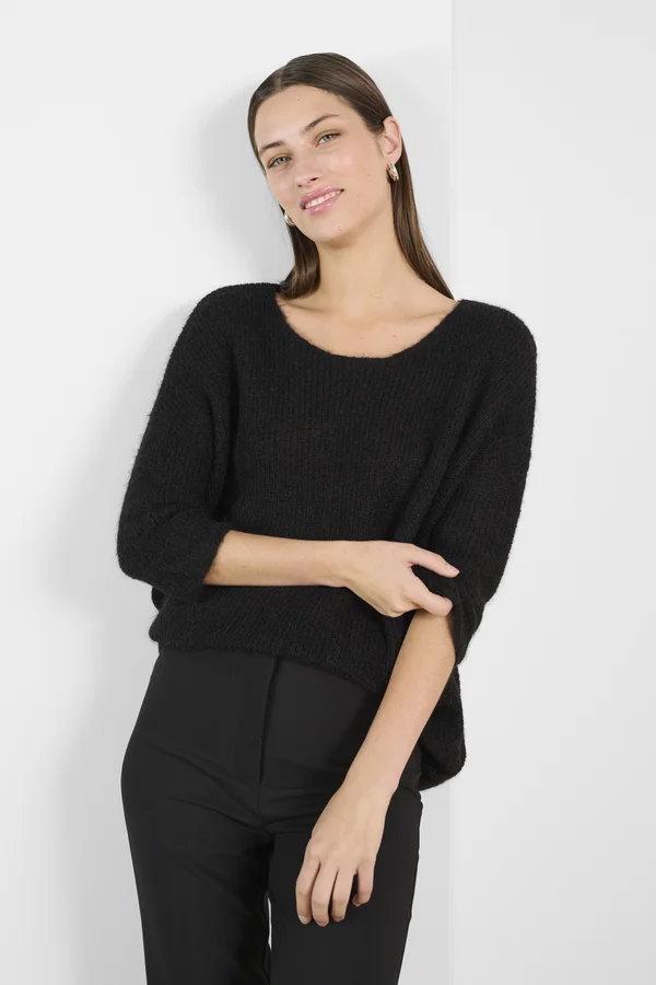TUESDAY JUMPER - Strickpullover - black