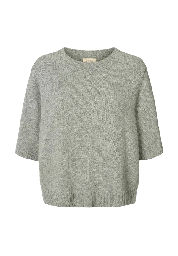 TULLE - Strickpullover - grey melange