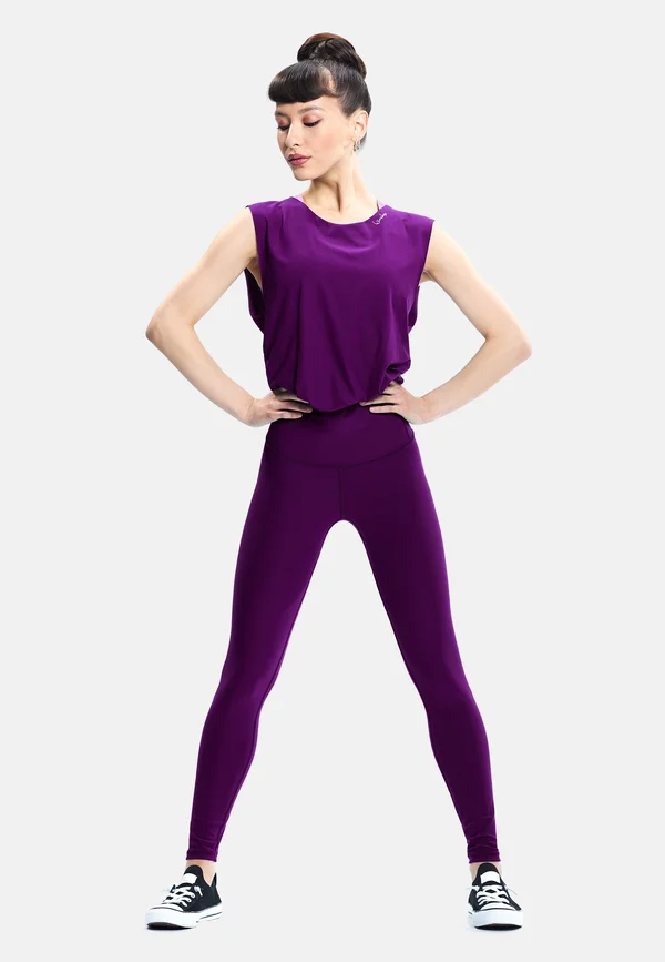 Turnanzug - dark plum