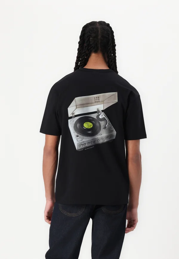 TURNTABLE TEE - T-Shirt print - black