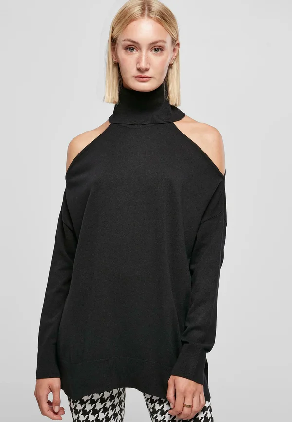 TURTELNECK - Strickpullover - black