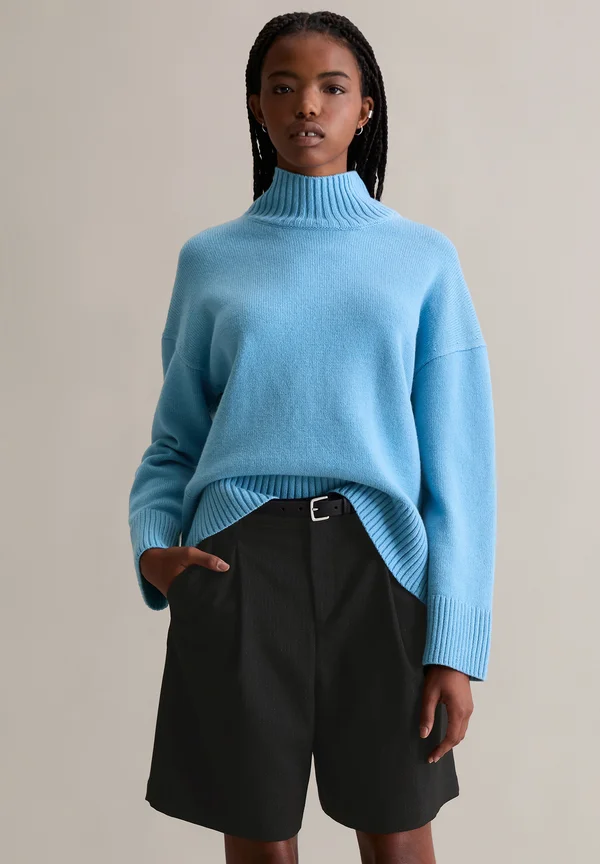 TURTLE NECK LONGSLEEVE - Strickpullover - azure sky