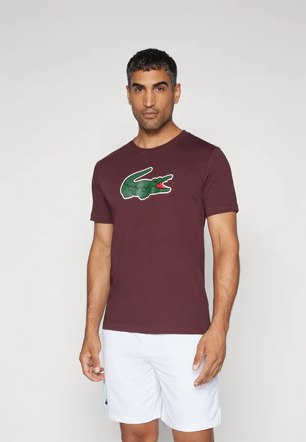 TURTLE NECK  - Sport T-Shirt - expresso/green/white