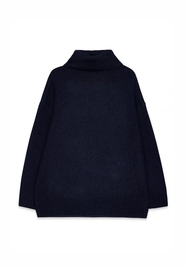 TURTLE NECK - Strickpullover - navy