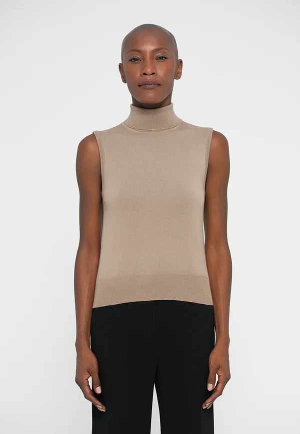 TURTLE NECK - Strickpullover - sandstone