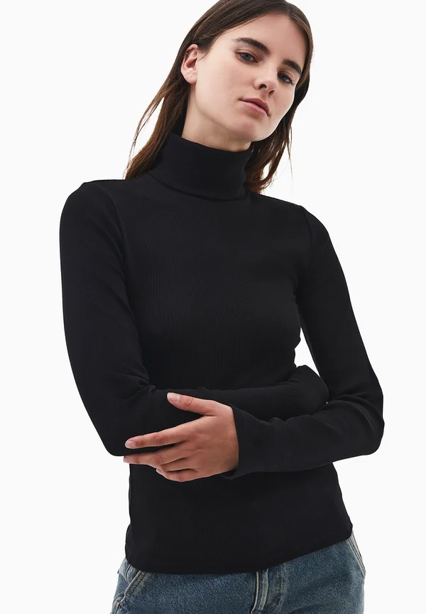 TURTLENECK - LONG SLEEVE  - Strickpullover - black