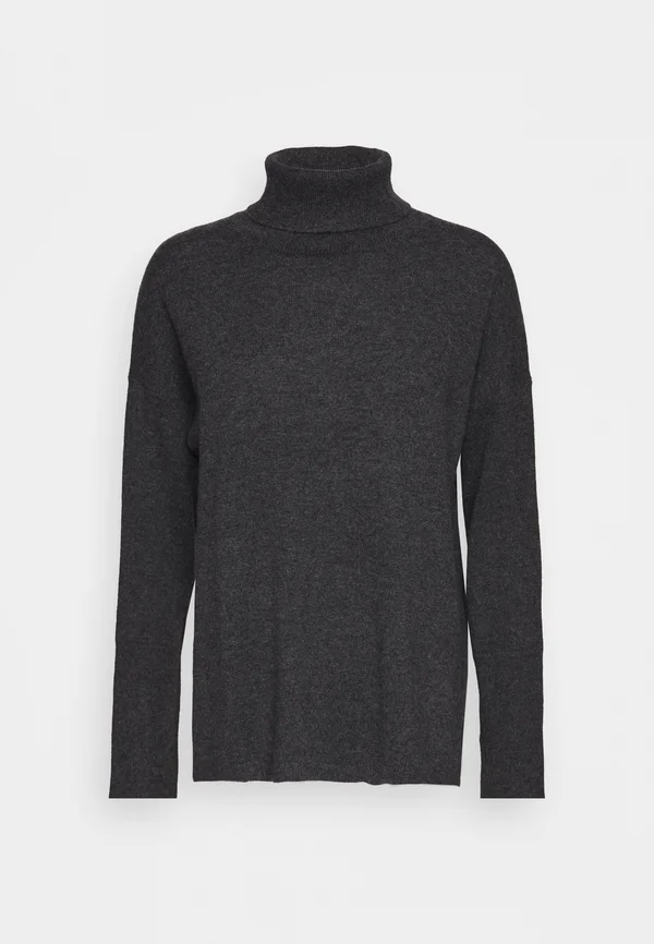 TURTLENECK LOOSE FIT TUNIC - Strickpullover - graphite