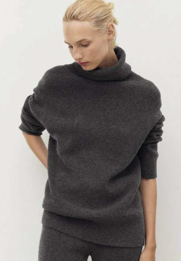 TURTLENECK  - Strickpullover - anthracite