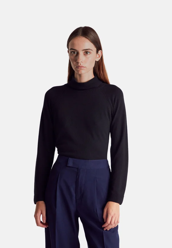 TURTLENECK - Strickpullover - black