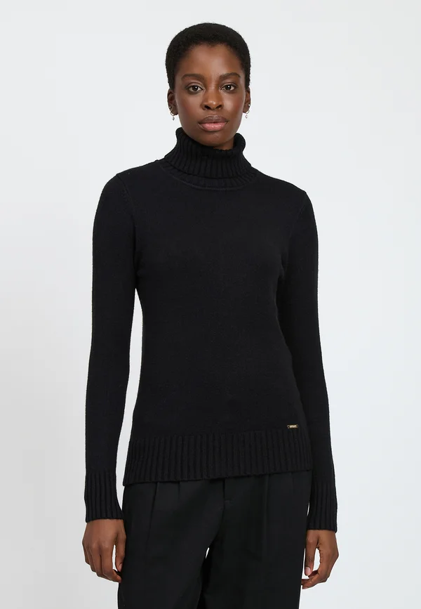 TURTLENECK - Strickpullover - black