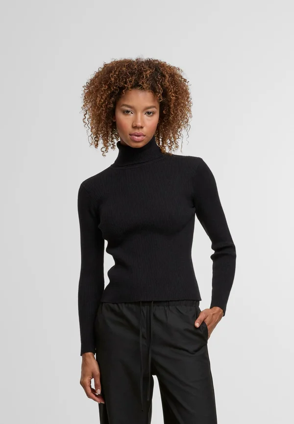 TURTLENECK - Strickpullover - black