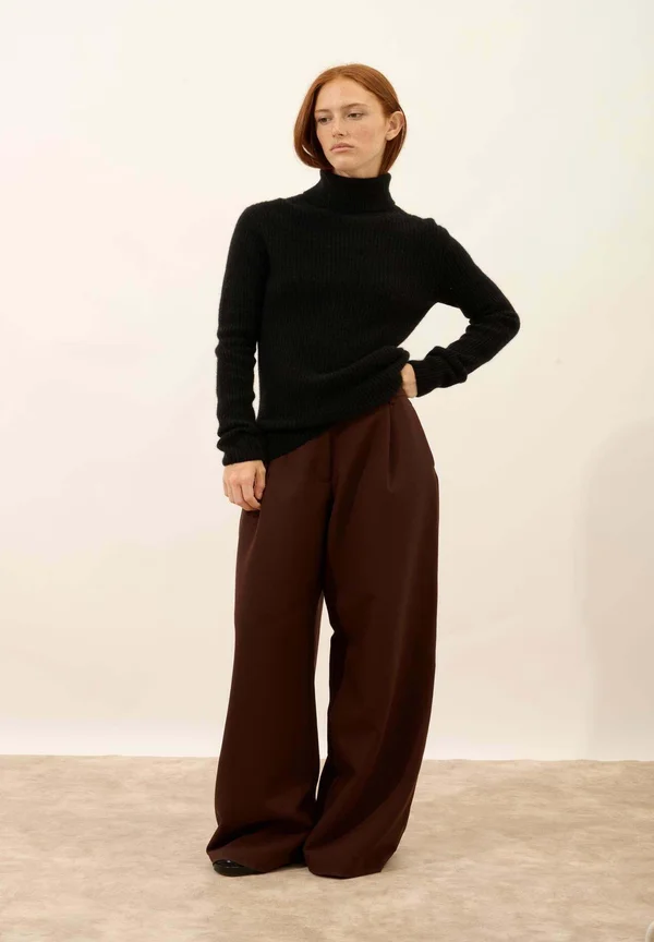 TURTLENECK - Strickpullover - black