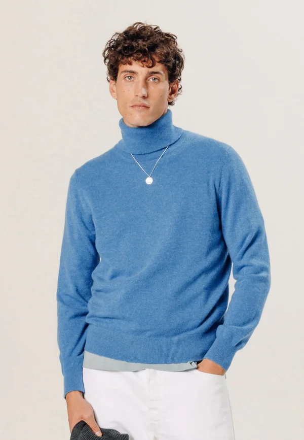 TURTLENECK - Strickpullover - bleu