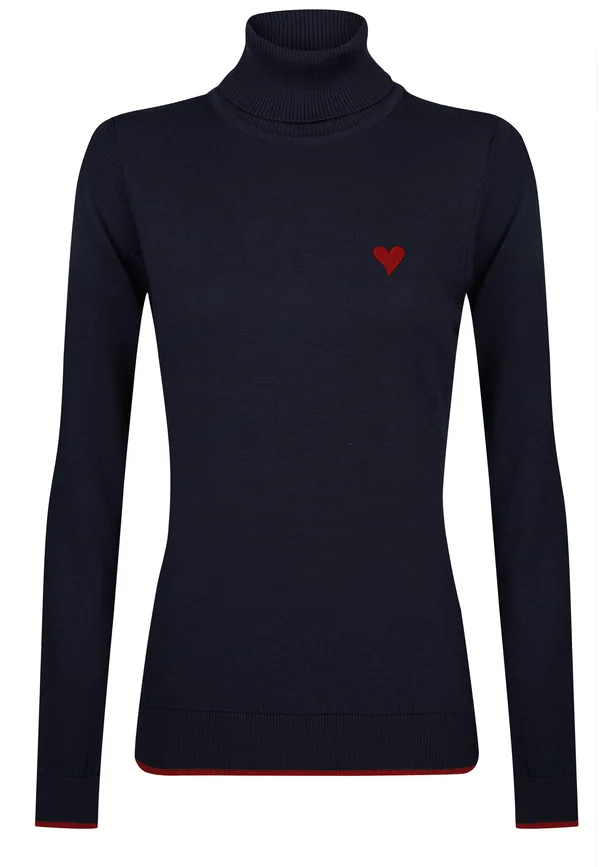 TURTLENECK - Strickpullover - dark blue