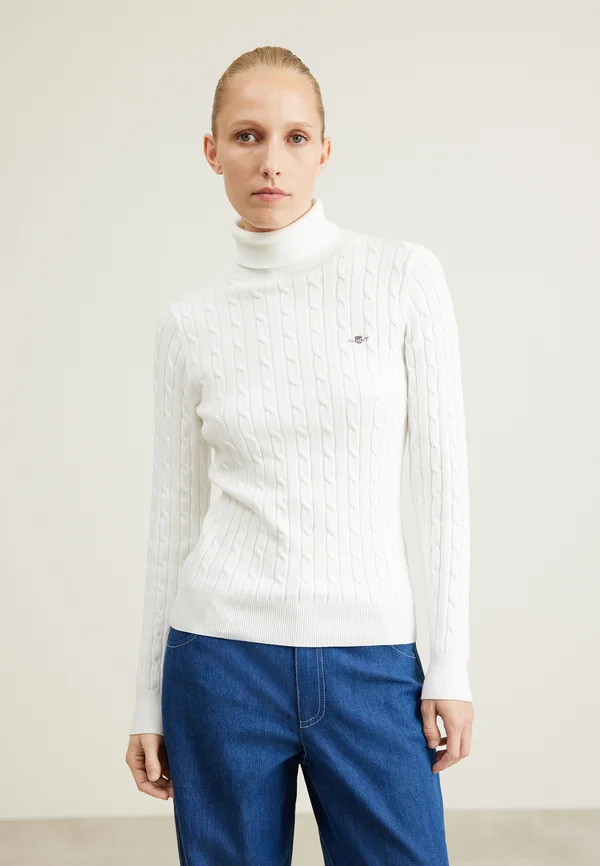 TURTLENECK - Strickpullover - eggshell