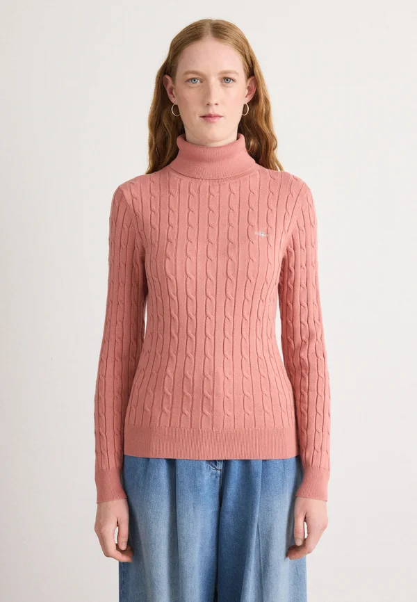 TURTLENECK - Strickpullover - faded brick