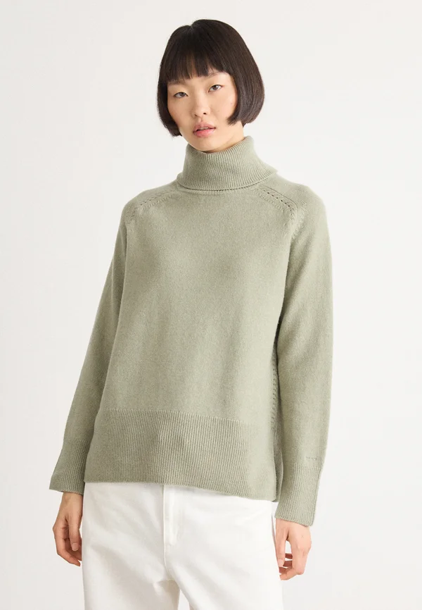 TURTLENECK - Strickpullover - faded sage
