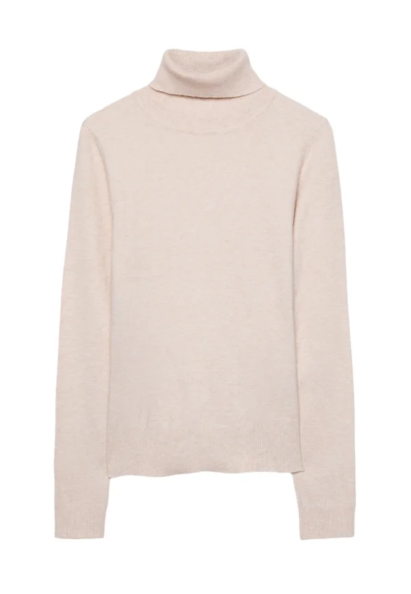 TURTLENECK  - Strickpullover - mottled dark brown