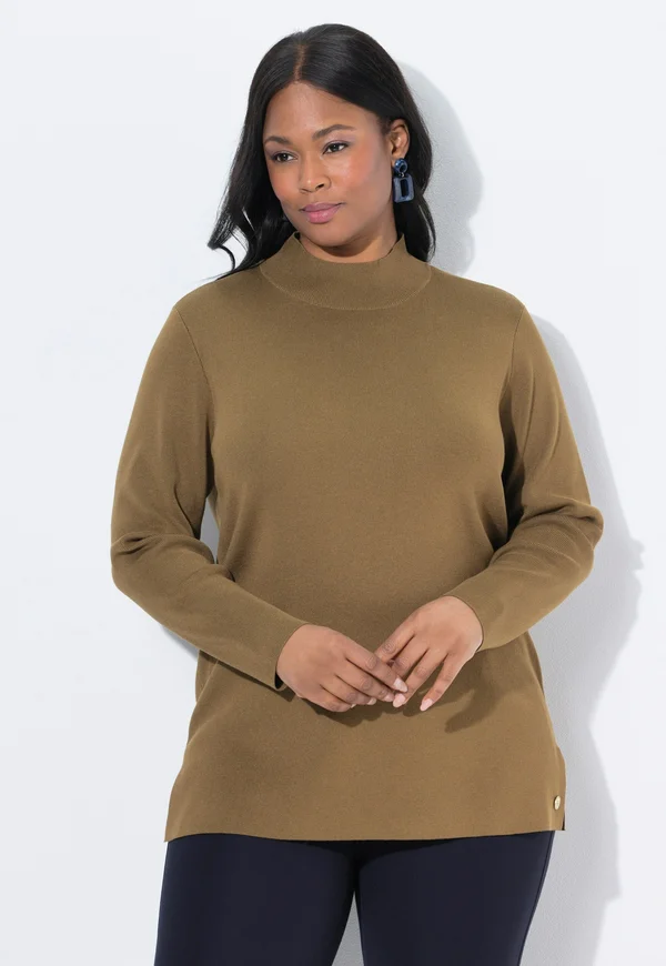 TURTLENECK - Strickpullover - olive green