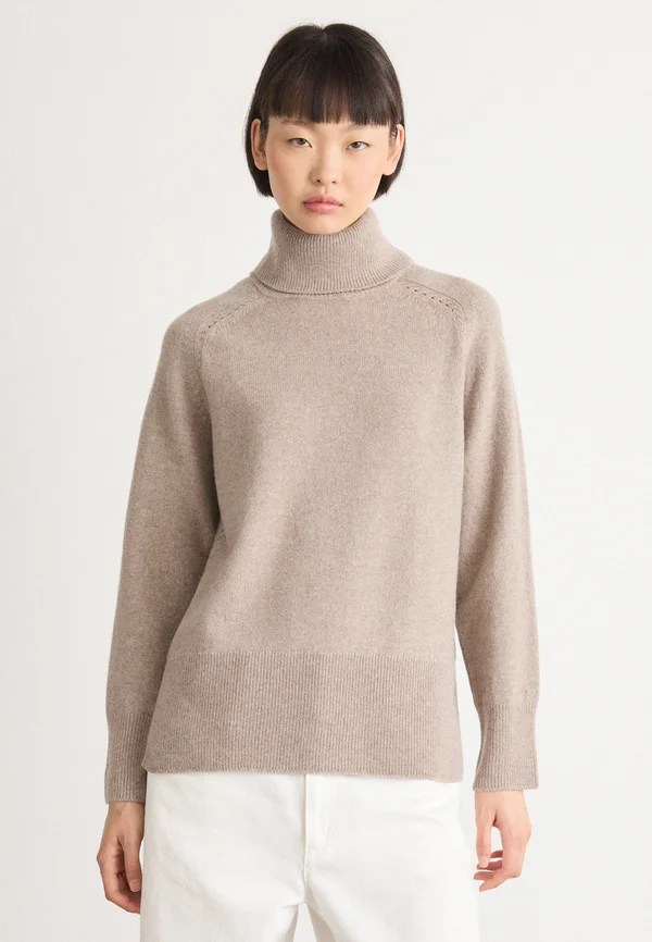 TURTLENECK - Strickpullover - taupe beige