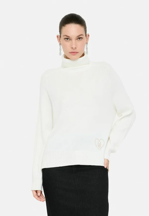 TURTLENECK - Strickpullover - white