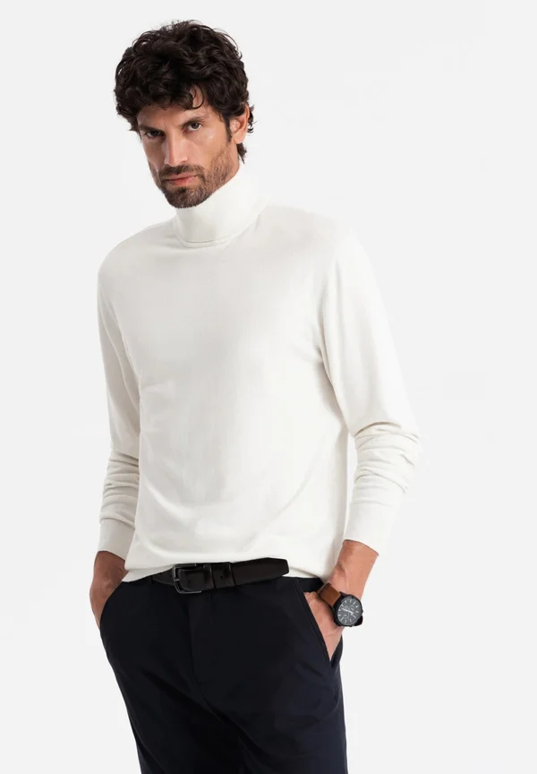 TURTLENECK - Strickpullover - white