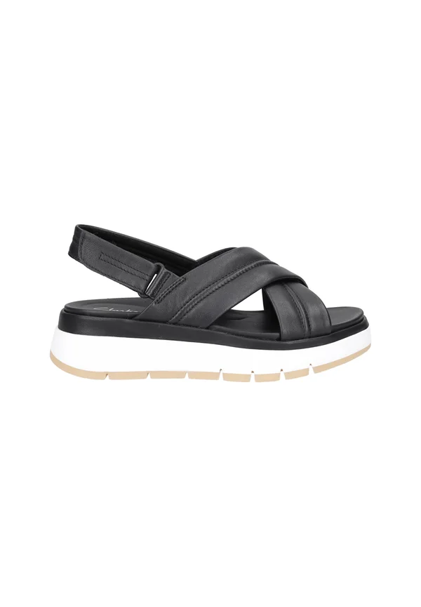 TUSCAN CROSS  - Plateausandalette - schwarz