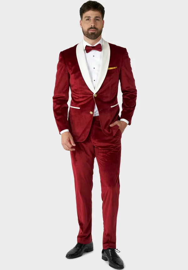 TUXEDO VELVET - Anzug - red