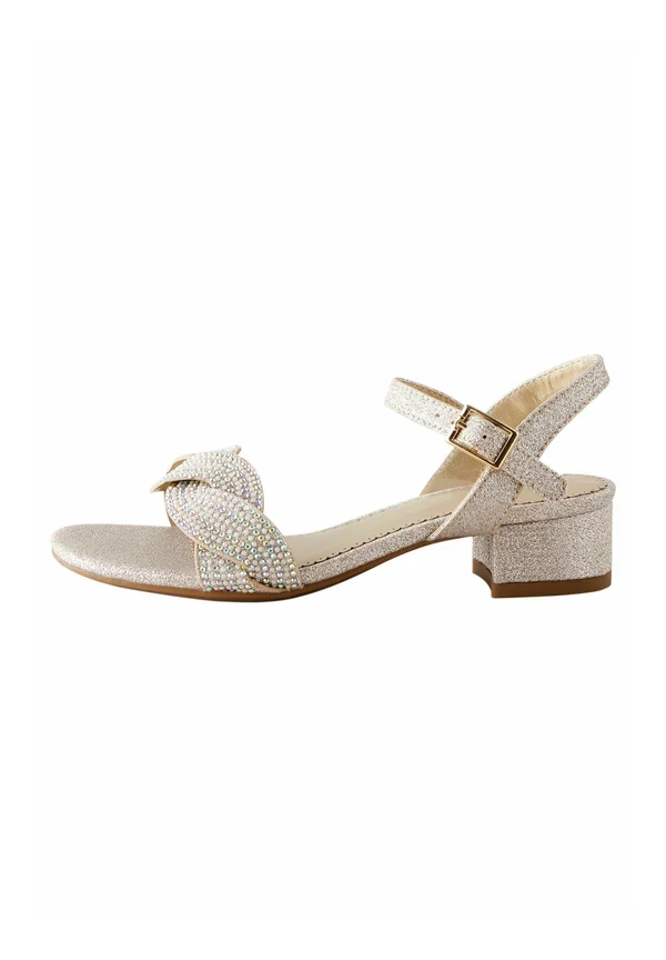 TWIST REGULAR FIT - Riemensandalette - ivory glitter