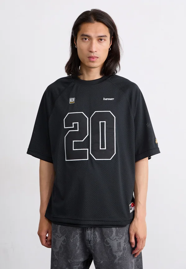 TWO LAYER OVERSIZED - T-Shirt print - black onyx