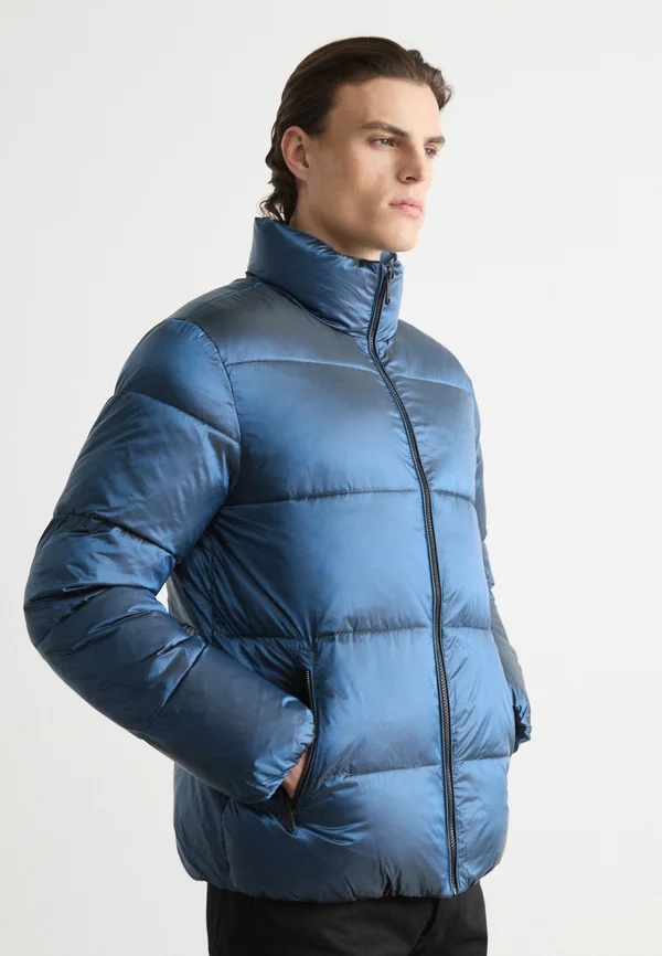 TWO TONE PUFFER JACKET - Winterjacke - china blue black