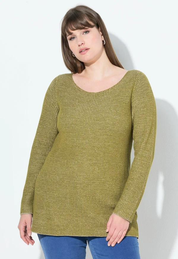 TWO-TONE - Strickpullover - leaf green