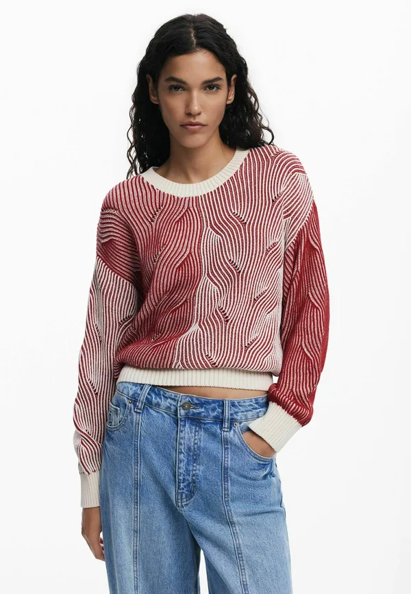 TWO-TONE  - Strickpullover - red