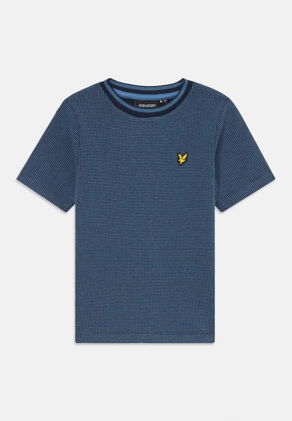 TWO TONE WAFFLE - T-Shirt basic - dark navy