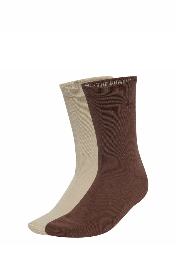 TWO-TONED CREW 2 PACK - Socken - stone khaki auburn