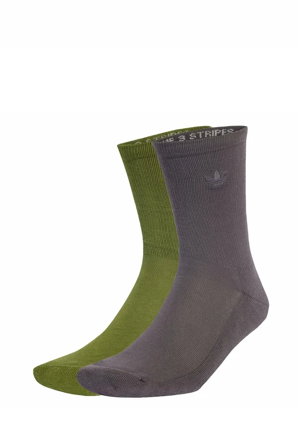 TWO-TONED CREW 2 PACK - Socken - tech olive grey strata