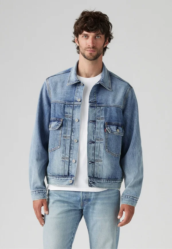 TYPE 2 TRUCKER - Jeansjacke - blue sky selv