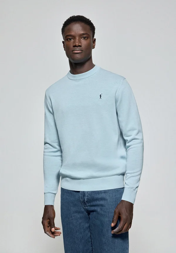 U NECK RIGBY GO  - Strickpullover - baby blue