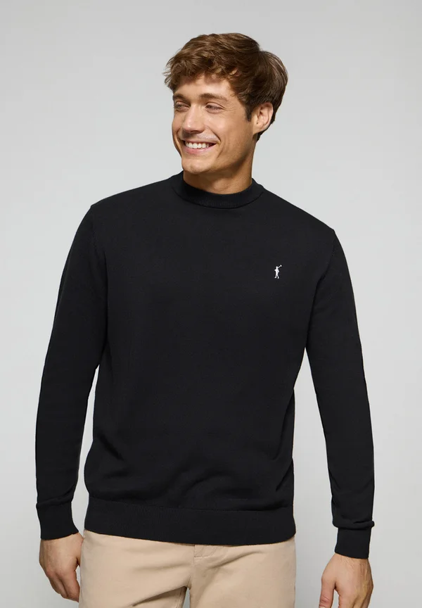 U NECK RIGBY GO  - Strickpullover - black