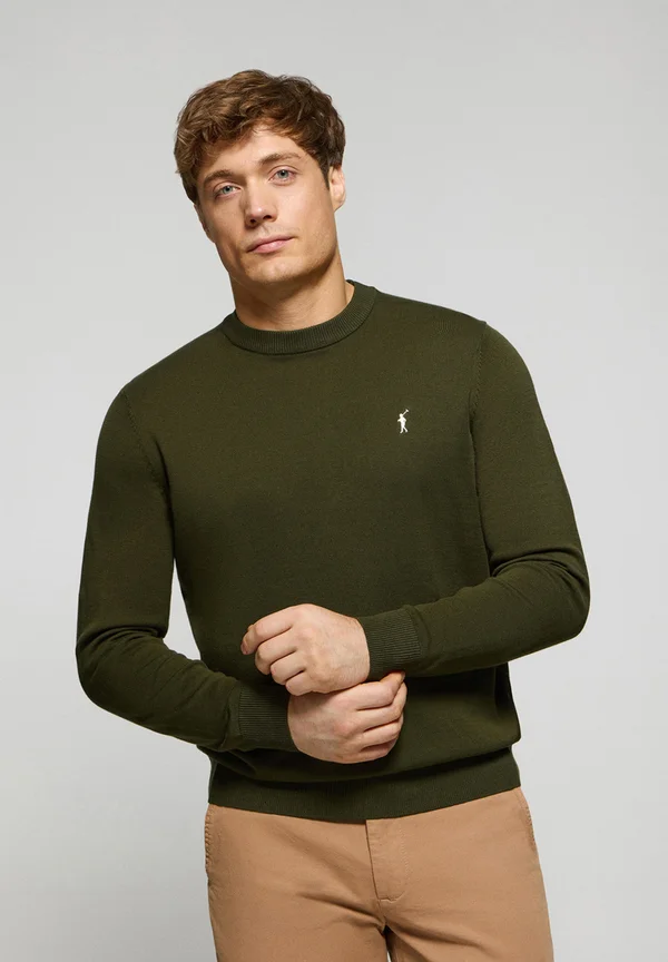 U NECK RIGBY GO  - Strickpullover - dark green