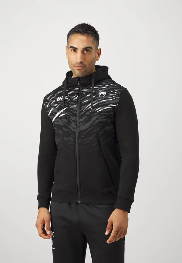 UFC AUTHENTIC FIGHT NIGHT 4.0 REPLICA MENS HOODIES FULL ZIP - Sweatjacke - black