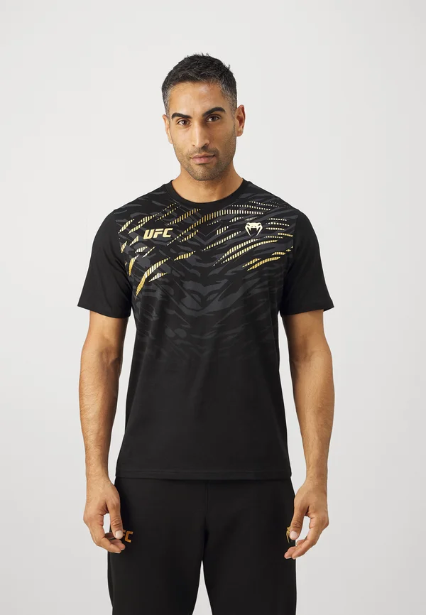 UFC AUTHENTIC FIGHT NIGHT 4.0 REPLICA MENS - T-Shirt print - black/gold