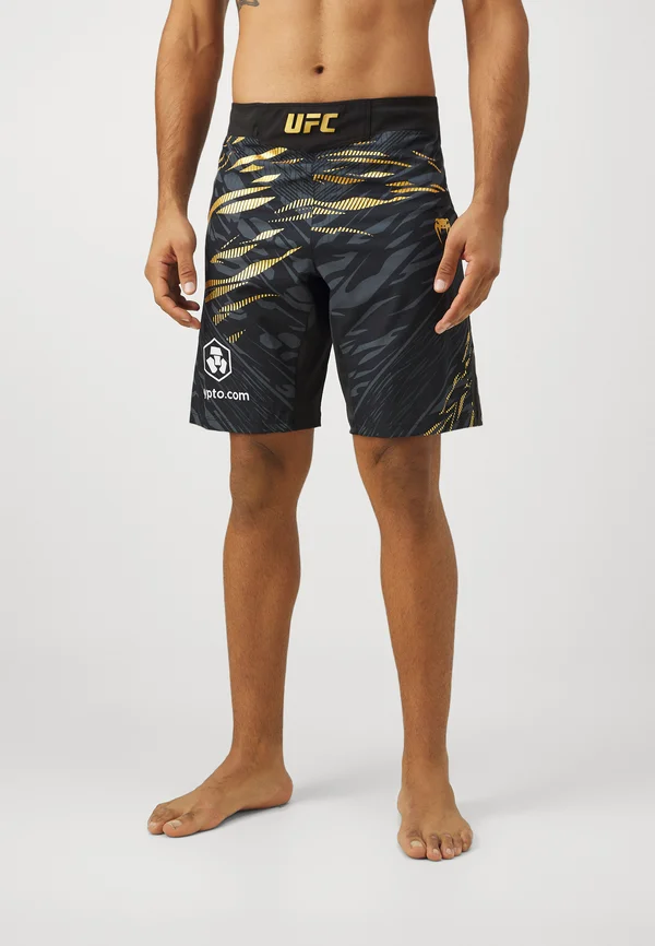 UFC AUTHENTIC FIGHT NIGHT MENS FIGHTSHORTS - Kurze Sporthose - black/gold