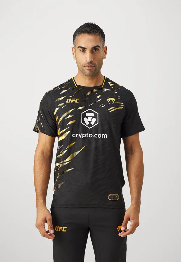 UFC AUTHENTIC FIGHT NIGHT MENS - Sport T-Shirt - black/gold