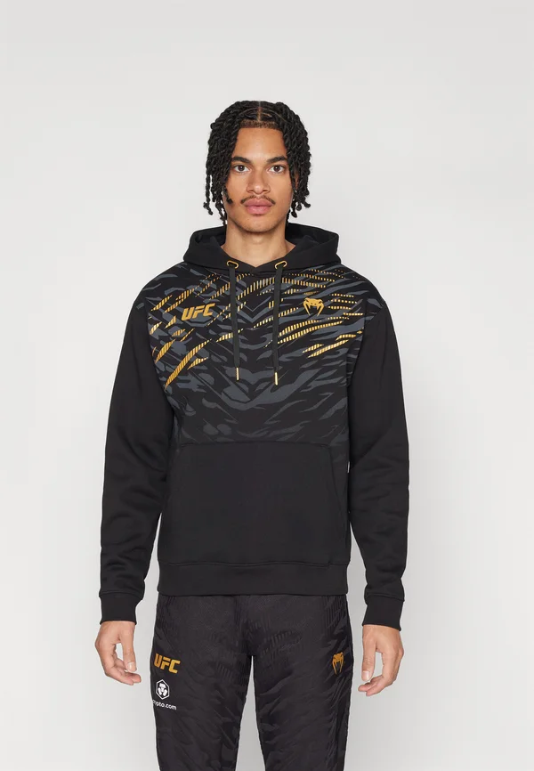 UFC AUTHENTIC FIGHT NIGHT REPLICA MENS HOODIES - Kapuzenpullover - black/gold