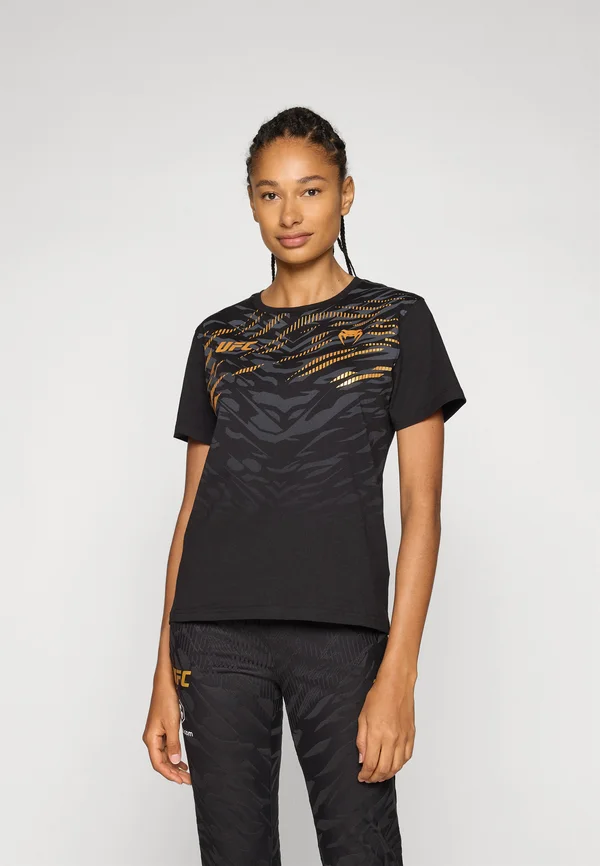 UFC FUSION REPLICA WOMENS SHORT SLEEVE CHAMPION - T-Shirt print - black/gold