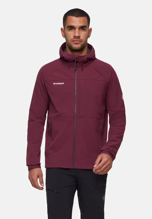 ULTIMATE COMFORT SO HOODED - Softshelljacke - vin